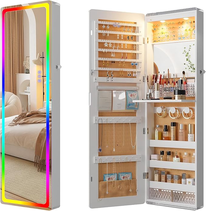 Espelho Porta Jóias MIRA 3 em 1 - Exclusividade Bom Lar