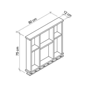 Adega de Madeira Maciça para 15 Garrafas de Vinho