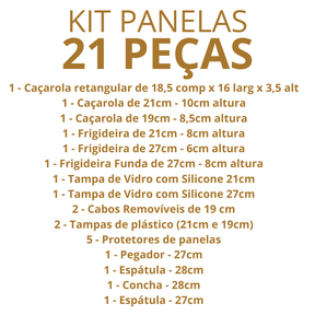 Kit Panelas Antiaderentes Premium com Cabo Removível – Edição Limitada