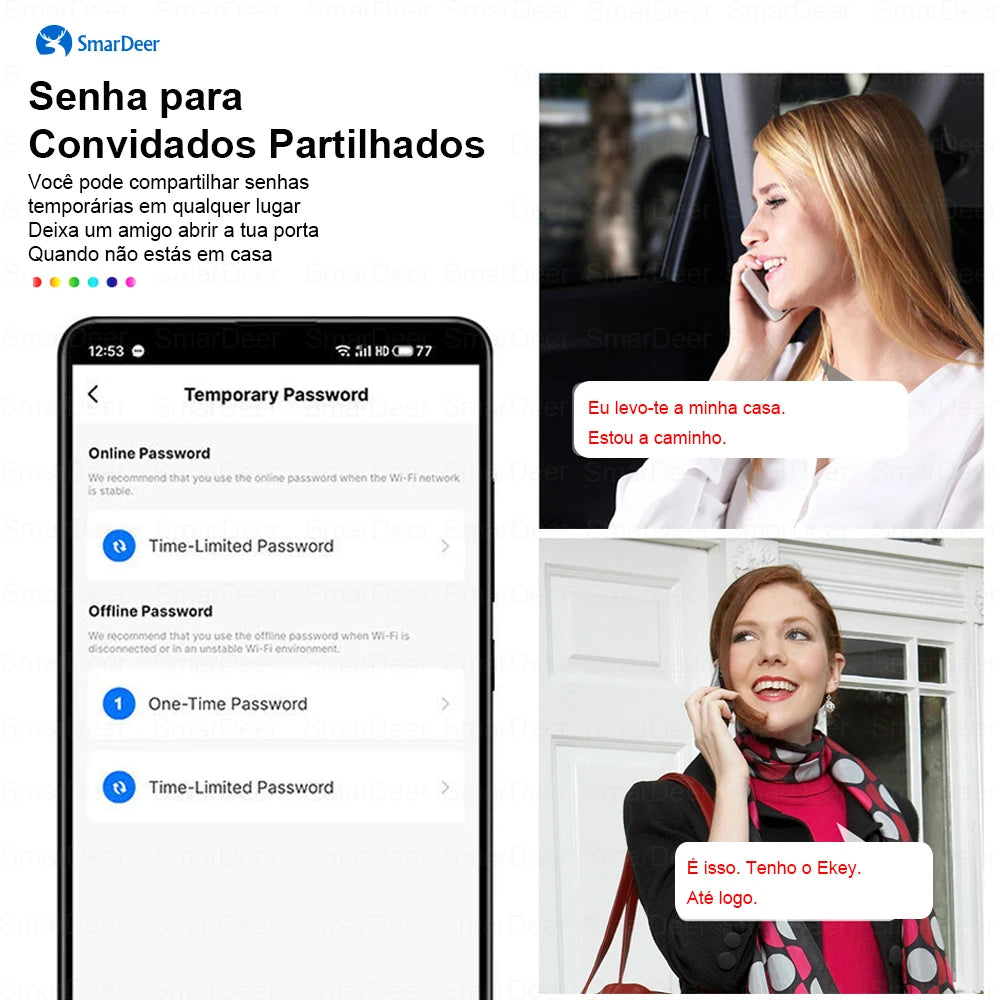 Fechadura Digital Smart 3D Wifi Biométrica Security Smart