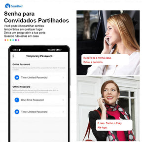 Fechadura Digital Smart 3D Wifi Biométrica Security Smart