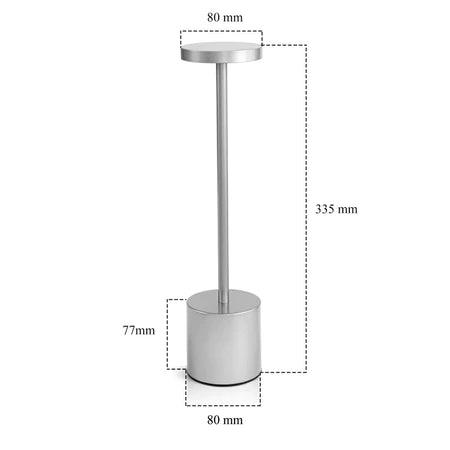 Luminária de Mesa Sem Fio | Bateria Recarregável e Iluminação Ajustável Abajur