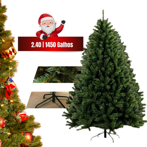 Árvore Natal Pinheiro Luxo | Decoração Volumosa e Elegante Sem Esforço