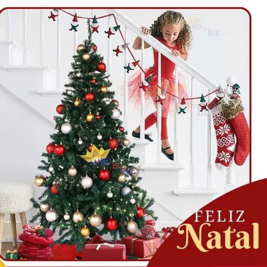 Árvore Natal Pinheiro Luxo | Decoração Volumosa e Elegante Sem Esforço
