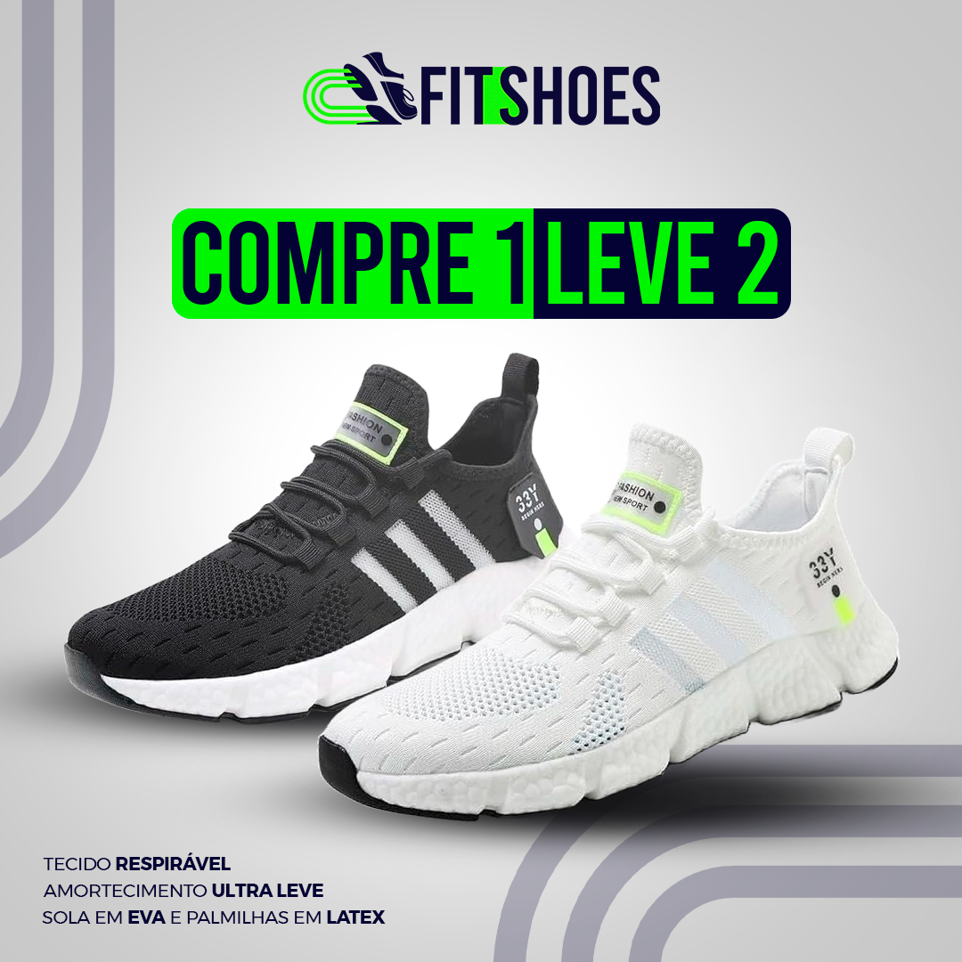 New Tênis Run®️ - Respirável e Ultra Resistente (COMPRE 1 LEVE 2)