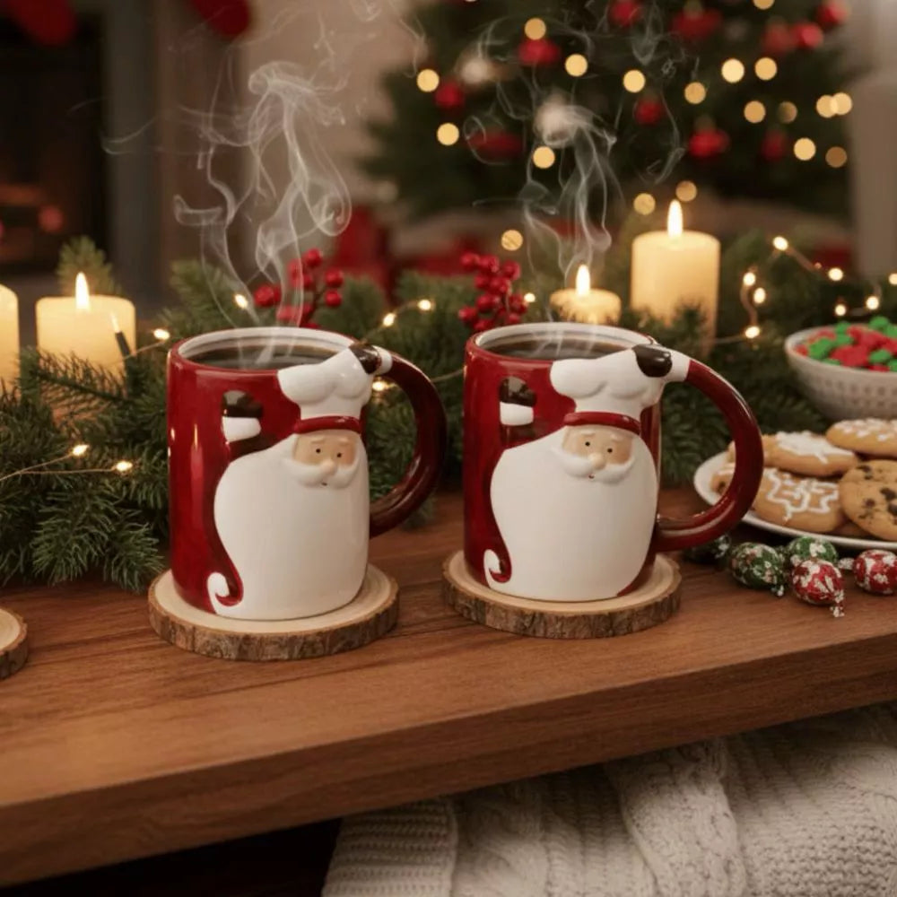 Caneca Natal Papai Noel | Magia e Café na Sua Mesa Natalina