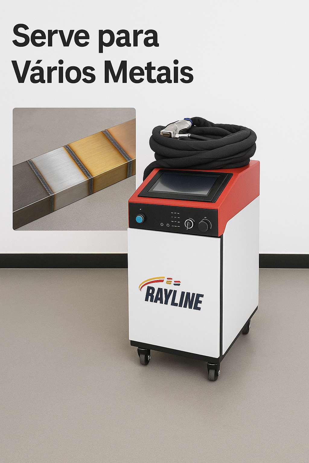 Máquina de Solda a Laser de Fibra Portátil + Brindes Exclusivos