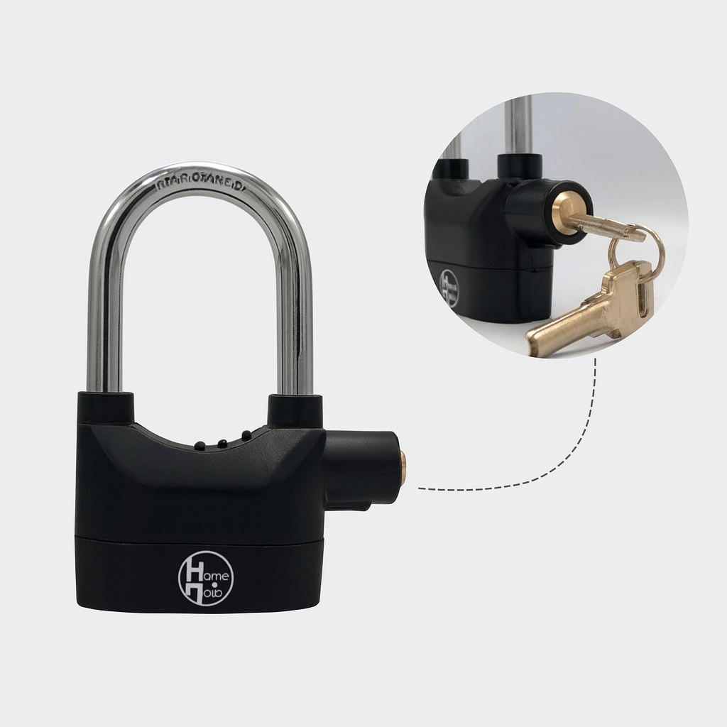 Cadeado Antifurto com Alarme Sonoro à Prova d’Água – Segurança Máxima