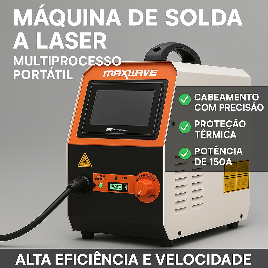 Máquina de Solda e Corte a Laser Portátil 150A Proteção Bivolt + 2 Brindes Exclusivos