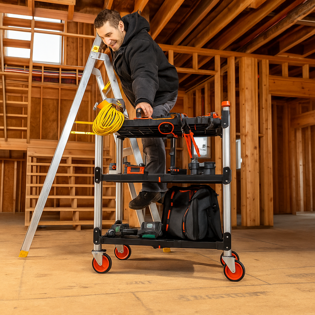 Carrega Fácil WorkCart™  Carrinho Dobrável Multifuncional