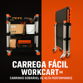 Carrega Fácil WorkCart™  Carrinho Dobrável Multifuncional