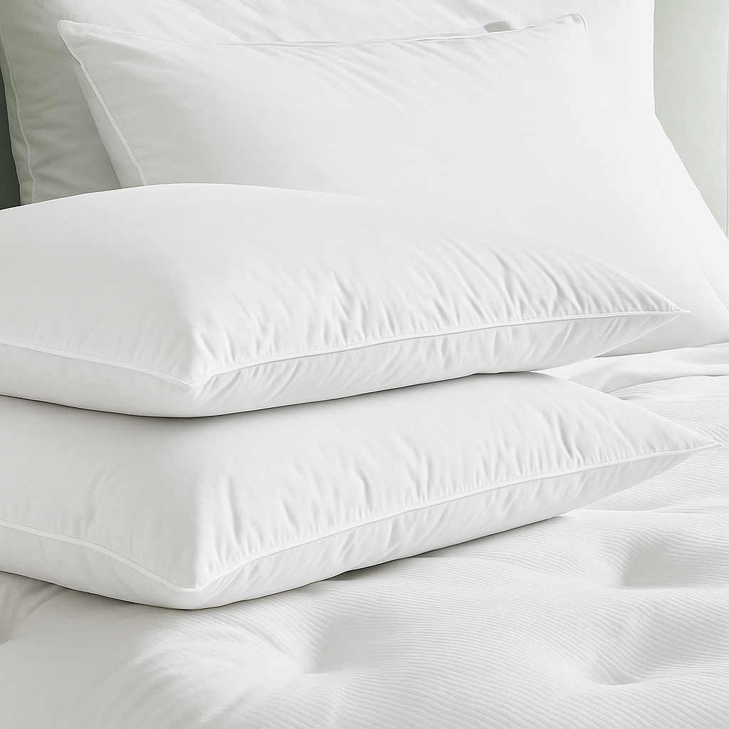 Kit 4 Travesseiros Pluma do Ganso – Antialérgicos