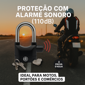 Cadeado Antifurto com Alarme Sonoro à Prova d’Água – Segurança Máxima
