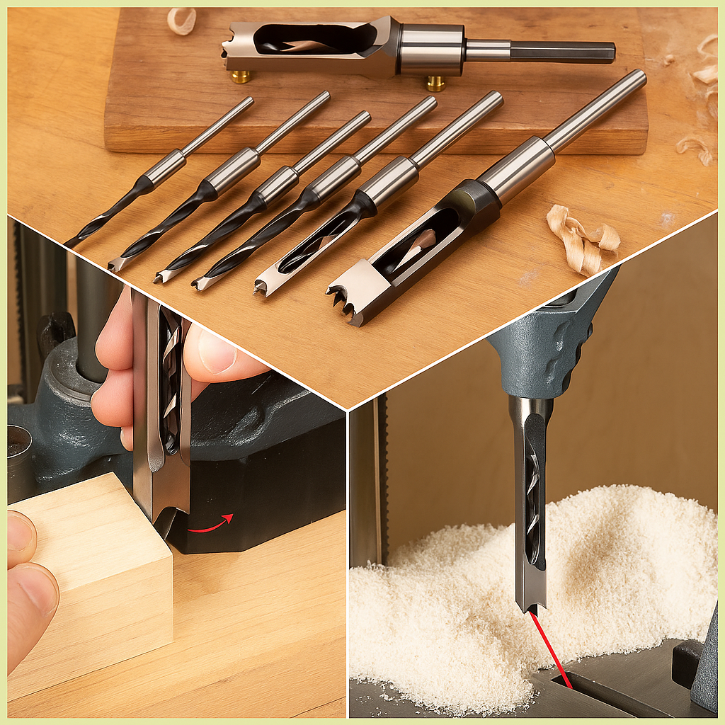 Sharp Drill®  Kit 06 brocas quadradas + Adaptador