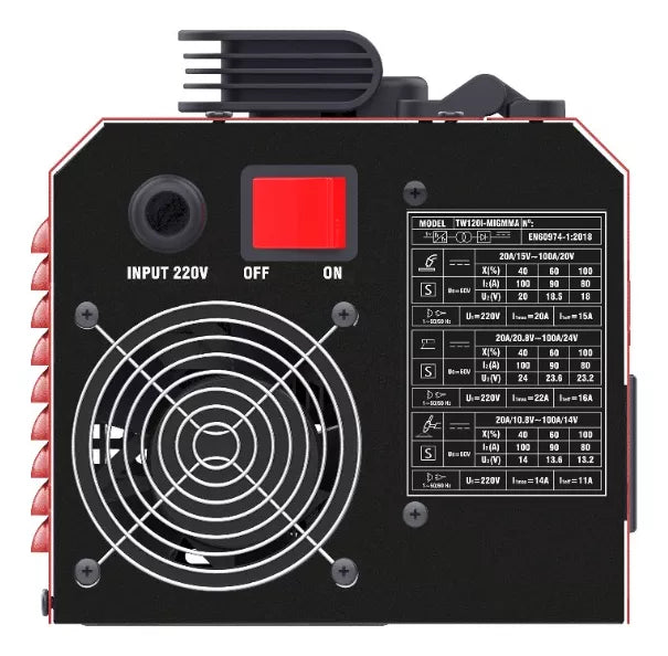 Inversora De Solda Profissional Cor Vermelho 220V