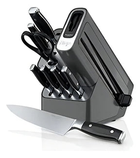 Chef Master™ – Kit 12 Facas  Premium  em Aço Alemão com Afiador Integrado