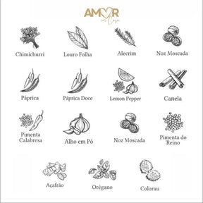 Kit 15 Potes Organiza Gourmet™ + Gravação a Laser (PERSONALIZADA) + Bandeja | Só até 23:59!