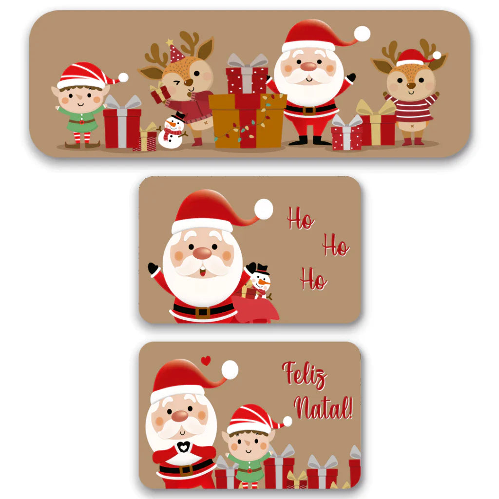 Kit Tapete Natal LuxoClean | Praticidade e Alegria para Receber a Família | Kit 3 Unidades