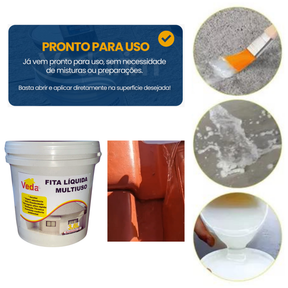 Selante Veda Tudo Impermeabilizante contra Vazamentos e Infiltrações - Rápido, Prático e Super Eficiente