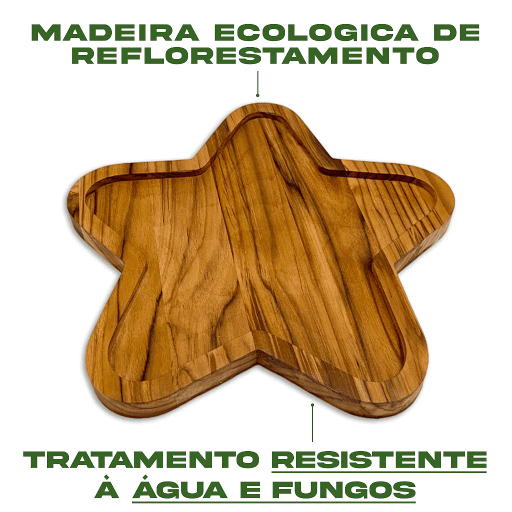 Petisqueira Pinheiro Luxo | Decoração Natalina com Sofisticação Natural