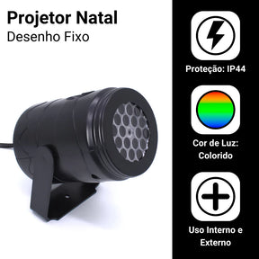 Projetor Natal Mágico Laser | Decoração Completa com Efeito Uau!
