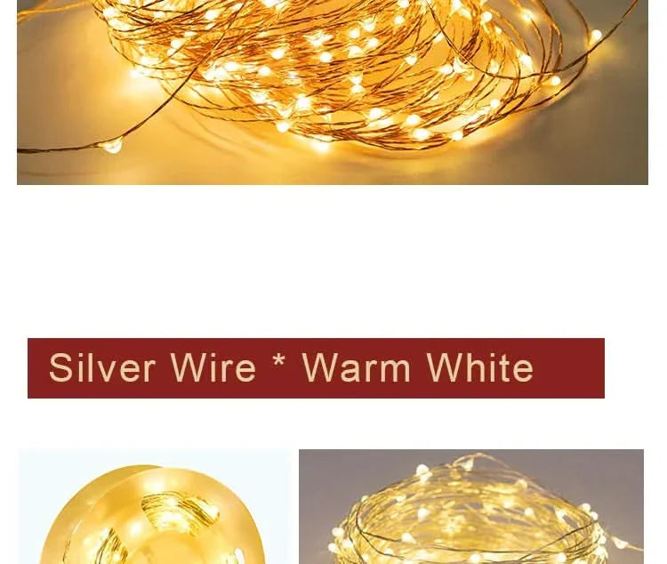 Luzes de Fadas Natalinas à Prova d'Água – Encanto e Magia