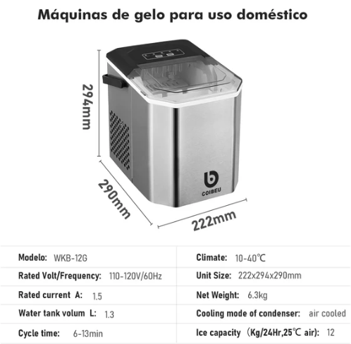 Smartice - Maquina de Gelo Portátil - Mês do Consumidor Bom Lar