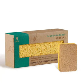 Kit 18 Esponja de Cozinha Biodegradáveis Premium (duram até 18 meses)