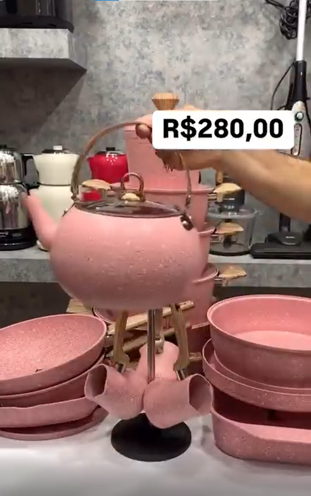 Jogo de Panelas 15 Peças Antiaderente + Brindes Exclusivos