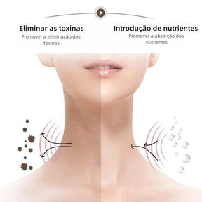 Massageador Elétrico Facial com Fototerapia Anti-Rugas
