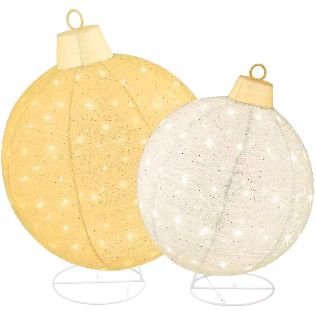 Esferas de Enfeites de Natal com Micro Leds 2025 - PAGUE 1 LEVE 4