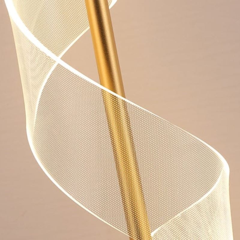 Abajur de Mesa Touch em Espiral Acrílico