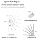 Abajur Touch Multifuncional Ajustável USB