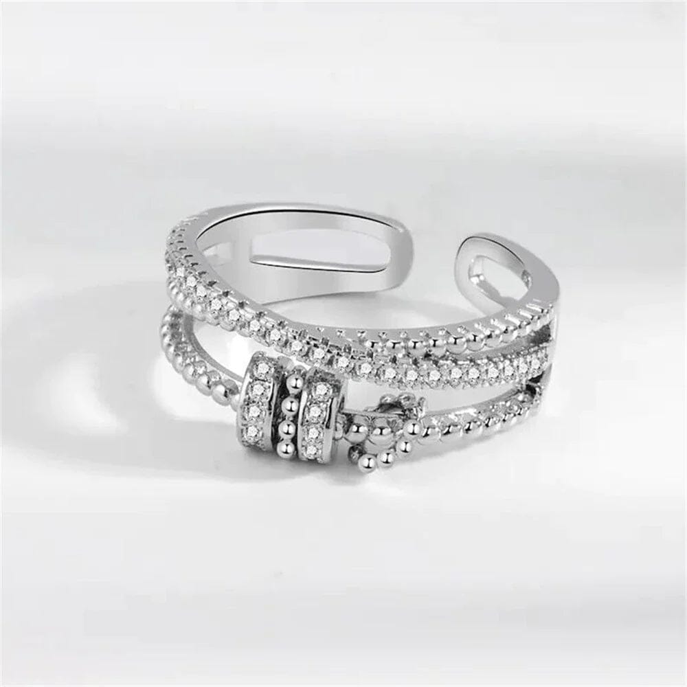 Anel Anti Ansiedade - Presente Para Filha Banhado a Ouro 18k