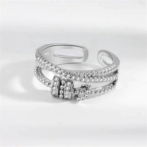 Anel Anti Ansiedade - Presente Para Filha Banhado a Ouro 18k