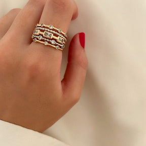 Anel Savana Banhado a Ouro 18K