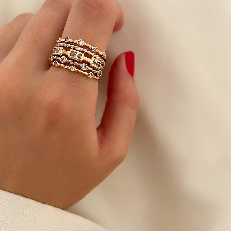 Anel Savana Banhado a Ouro 18K