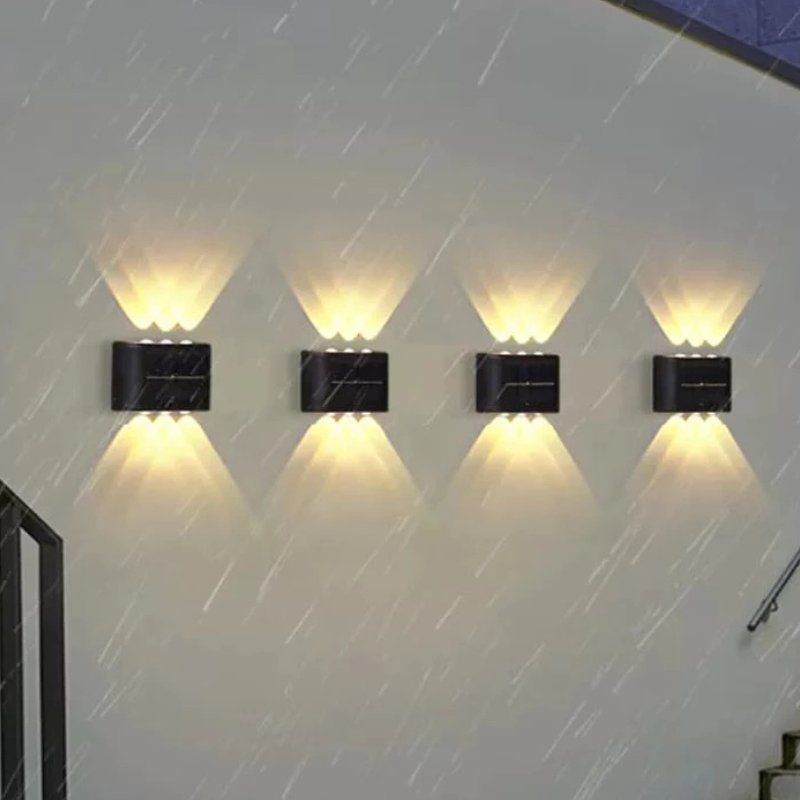 Arandela Solar de Parede para Área Externa com LED