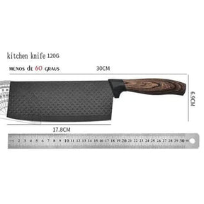 Conjunto De Facas Inox 6 Peças Antiaderente Para Cozinha - Entrega Grátis