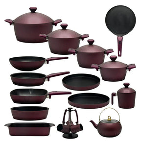 Jogo de Panelas 15 Peças Antiaderente + Brindes Exclusivos