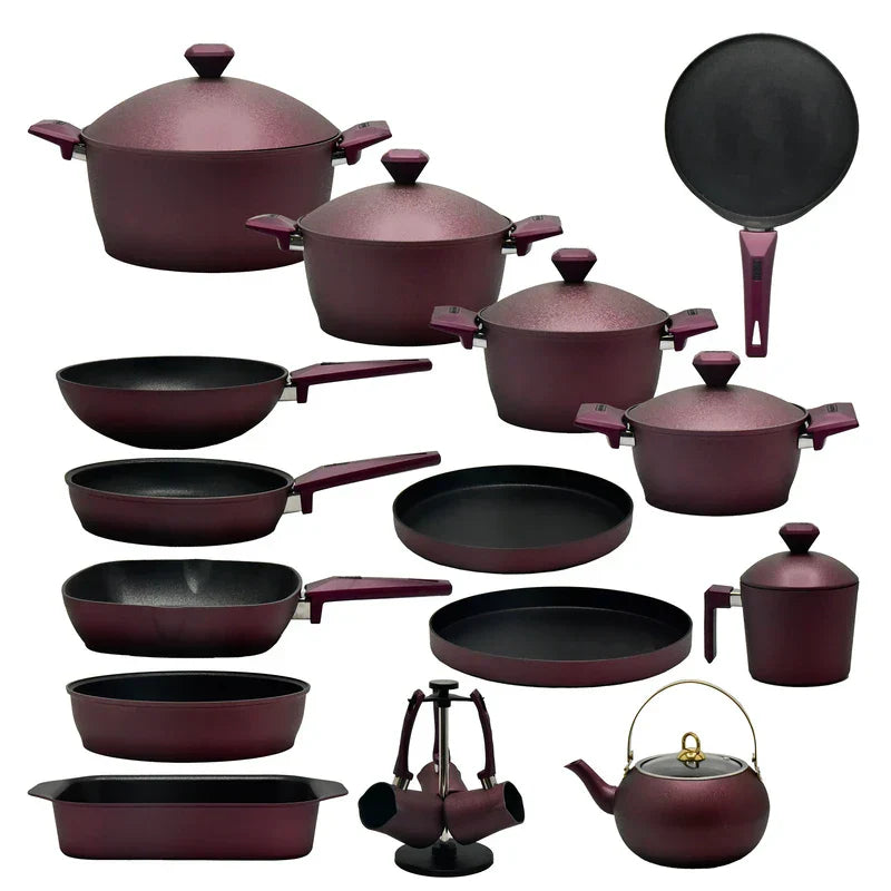 Jogo de Panelas 15 Peças Antiaderente + Brindes Exclusivos