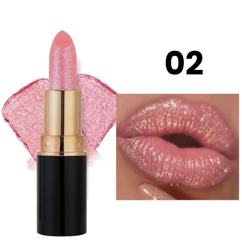 Batom Cintilante com Glitter Hidratante à Prova d'Água Vapor One