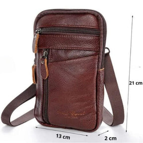 Bolsa Transversal Artesanal Couro Legítimo