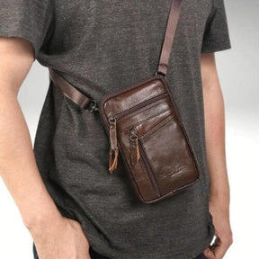 Bolsa Transversal Artesanal Couro Legítimo