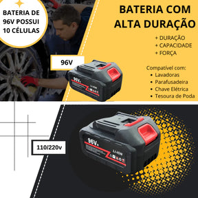 Lavajato 48V Pistola Lavadora Portátil De Alta Pressão Recarregável Carros e Jardins Pistola Residencial Bivolt