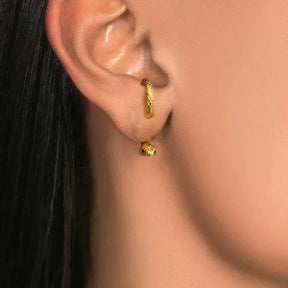 Brinco Serpente banhado a Ouro 18k