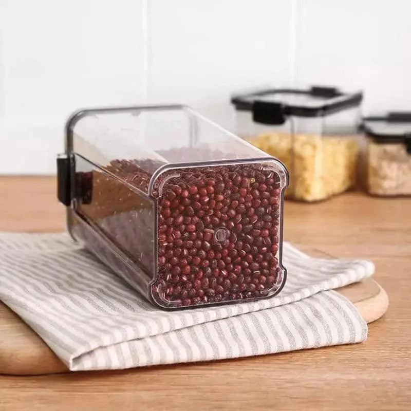 Potes Herméticos Transparente com Vedação para Mantimentos