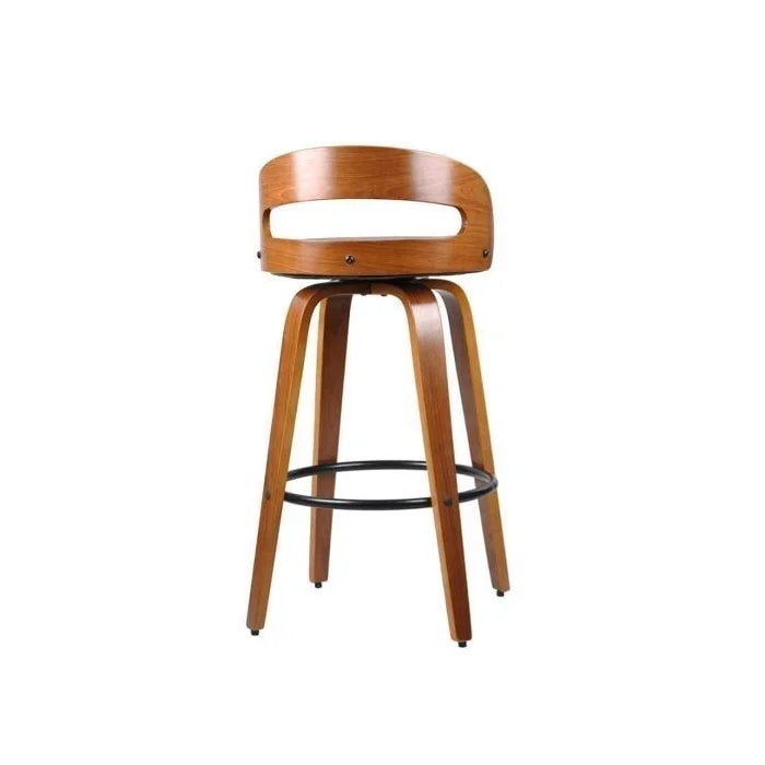 Kit 4 Banquetas para Cozinha Altas Giratórias Madeira Roma