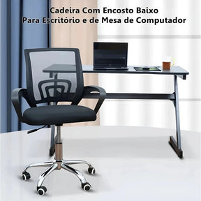 Cadeira de Escritório com Encosto em Tela Mesh