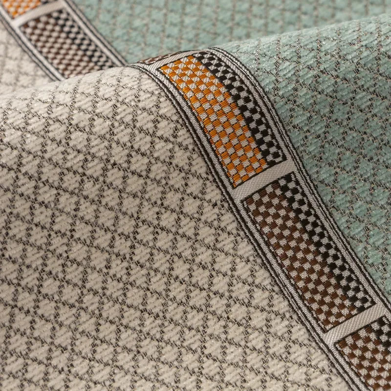 Capa para Sofá Protetora em Chenille Antiderrapante Azul Suave